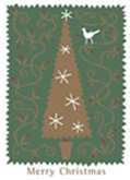 Merry Christmas Tree - Pack Of 5